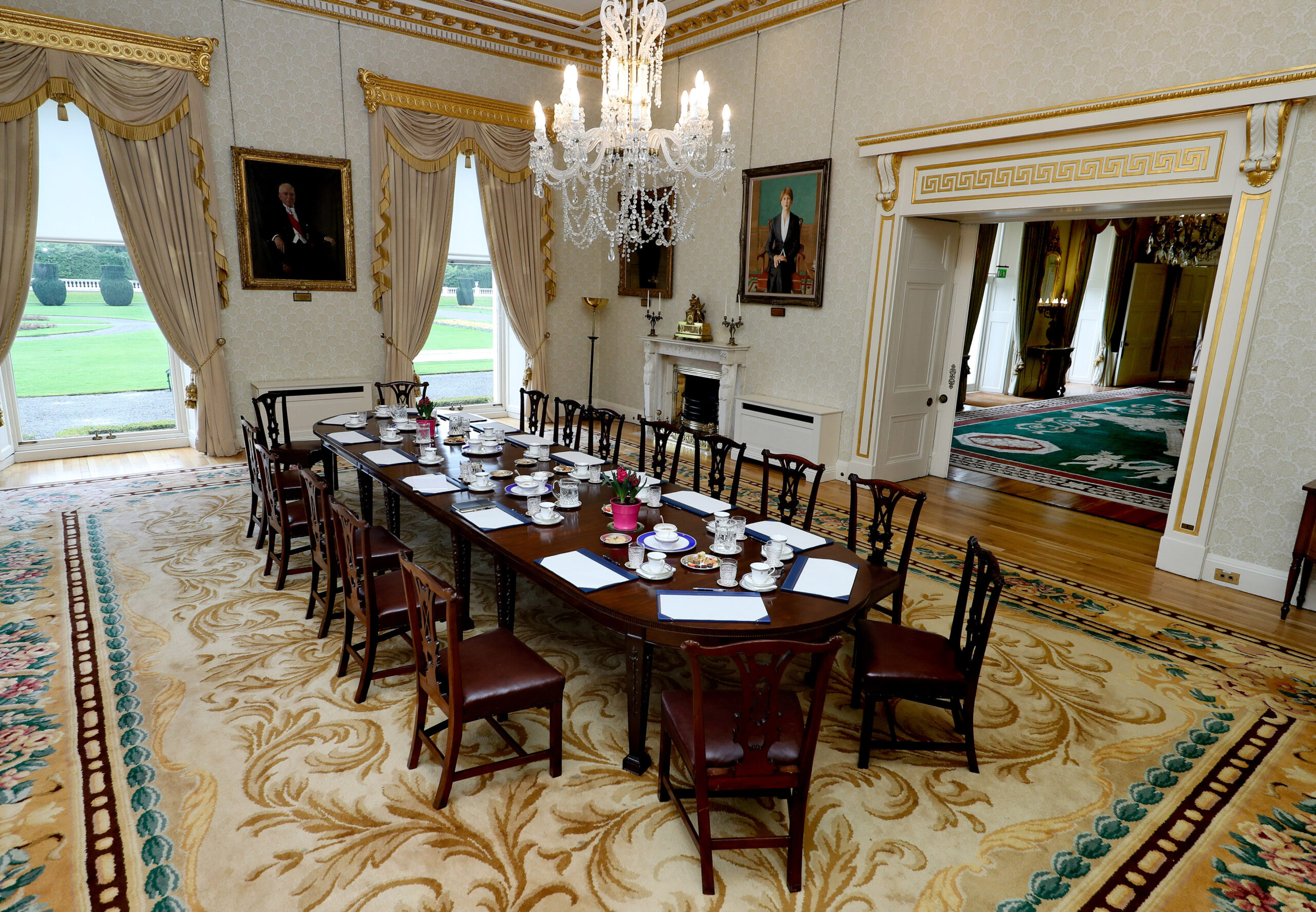 State Dining Room in Áras an Uachtaráin