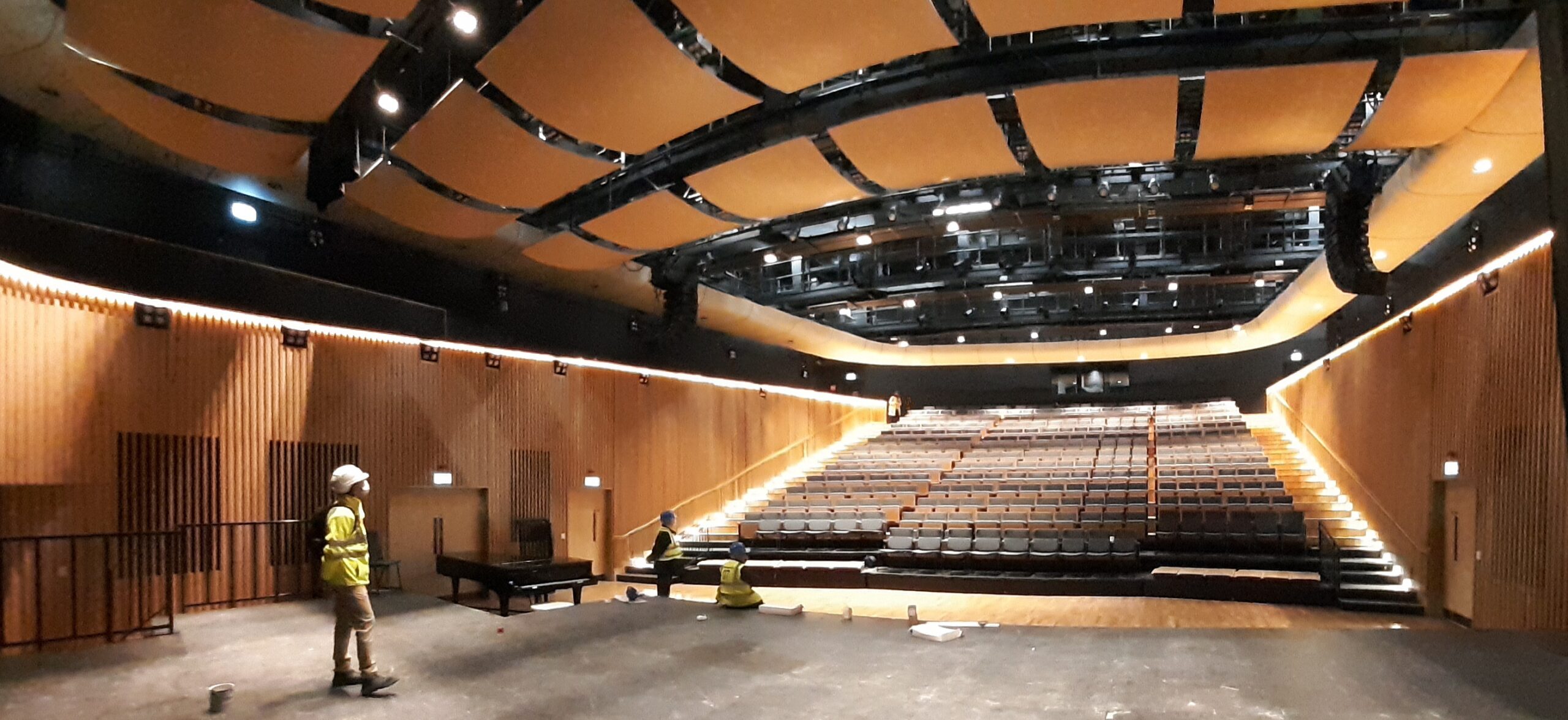 View of new 400 seater concert hall.
