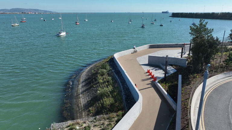 Walking tour of Tolka Estuary Greenway at Dublin Port